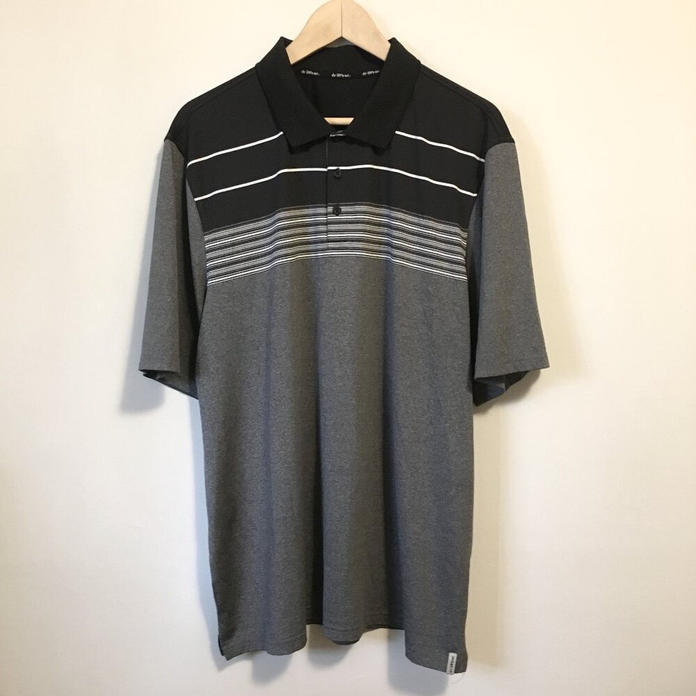 Matrix DriWear 80s Block & Line Polo - Retro Performance Golf Moisture Wicking